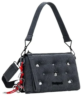 Desigual Torba damska z Mickey, ACROSSBODYBAG, Czarny (Black) - Torebki damskie - miniaturka - grafika 1