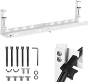 Maskownice do kabli - Organizer podbiurkowy na kable Maclean, max. obciążenie 5kg, max. 728mm, biały, MC-103 W - miniaturka - grafika 1