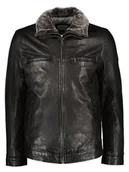 Kurtki męskie - Bugatti Skórzana kurtka w kolorze czarnym - miniaturka - grafika 1