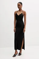 Sukienki - Silvian Heach sukienka MAPHANE kolor czarny maxi prosta GPA25532VE - miniaturka - grafika 1
