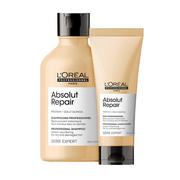 Zestawy kosmetyków damskich - Loreal Absolut Repair, zestaw do włosów zniszczonych, szampon + odżywka - miniaturka - grafika 1