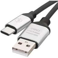 Kable USB - Przewód Usb 2.0 typu C Usb-c 1m czarny SM7025BL - miniaturka - grafika 1