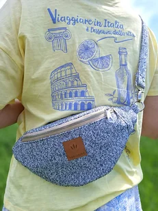 Nerka damska z plecionki Biało-Granatowa - Nerki Nerka damska z plecionki Biało-Granatowa - Nerki - miniaturka - grafika 1