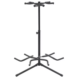 vidaXL Stojak na gitarę czarny stalowy 70075 - Inne akcesoria muzyczne - miniaturka - grafika 1