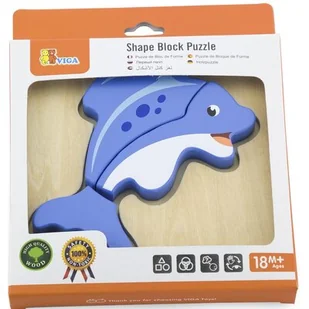 VIGA wigabatrynę Toys  drewno puzzle  ryby - Puzzle - miniaturka - grafika 1