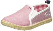 Espadryle damskie - Tommy Hilfiger Dziewczęce G3285erry Jr 1d-2 espadryle, różowy - Pink Tango Red White 611-30 EU - miniaturka - grafika 1