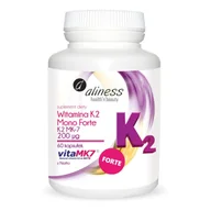 Witaminy i minerały - Medicaline Aliness Witamina K2 Mono Forte K2 MK-7 200mcg 60kaps - suplement diety - miniaturka - grafika 1