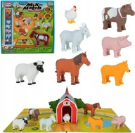 Klocki - MALBLO MAGNETIC Zwierzęta z gospodarstwa KLOCKI MAGNETYCZNE ZESTAW + MATA - miniaturka - grafika 1