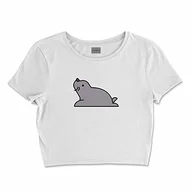Koszulki i topy damskie - Bona Basics, Damski T-shirt basic, z nadrukiem cyfrowym, 100 bawełny, biały, swobodny, damski top, rozmiar: S, biały, S - miniaturka - grafika 1