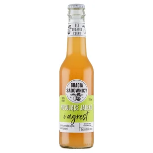 Bracia Sadownicy Napój Musujący 275Ml Jabłko I Agrest - Napoje gazowane - miniaturka - grafika 1