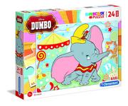 Puzzle - Clementoni Puzzle 24 elementy Maxi Super Kolor - Dumbo - miniaturka - grafika 1