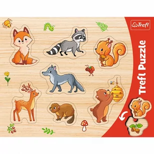 Trefl Ramkowe układanki kształtowe - Las - Układanki dla dzieci - miniaturka - grafika 1
