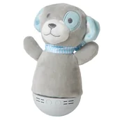 Lampy stojące - Lampka nocna piesek Dolly 77500/01/36 Lucide LED RGB 4,5W niebieska szara - miniaturka - grafika 1