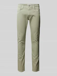 Jeansy o kroju slim fit z 5 kieszeniami model ‘ANBASS’ - Spodnie męskie - miniaturka - grafika 1