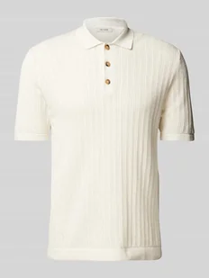 Koszulka polo o kroju regular fit z haftem angielskim model ‘MOON’ - Koszulki męskie - miniaturka - grafika 1