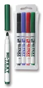 Markery do tablic - Hi-Text Markery suchścieralne 4 kolory FIBRACOLOR 580 - miniaturka - grafika 1