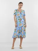 Sukienki - YAS Sukienka codzienna 26029672 Niebieski Regular Fit - miniaturka - grafika 1