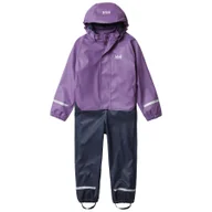 Pozostała odzież narciarska - Helly Hansen, Bergen Fleece PU, kombinezon przeciwdeszczowy, dziecięcy, fioletowy - miniaturka - grafika 1