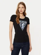 Koszulki i topy damskie - Guess T-Shirt W5RI00 J1314 Czarny Regular Fit - miniaturka - grafika 1