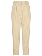 Spodnie damskie - ApartFashion Spodnie damskie, beżowe, normalne - miniaturka - grafika 1