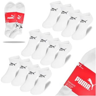 Puma Skarpety Męskie Stopki Sneaker Bawełniane Białe 88749702 6 par 39/42 - Skarpetki męskie - miniaturka - grafika 1