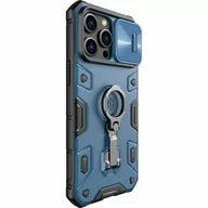 Etui i futerały do telefonów - Nillkin Etui z ochroną aparatu CamShield Armor Pro Magnetic do iPhone 14 Pro Max niebieskie - miniaturka - grafika 1