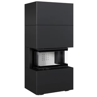 Kominek powietrzny NBC/EASY BOX 7 kW Ø 160 w zabudowie modułowej Bianco - Wkłady kominkowe - miniaturka - grafika 1