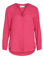 Bluzki damskie - Vila Damska bluzka Vilucy L/S Shirt-Noos, różowy, XXL - miniaturka - grafika 1