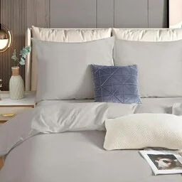 Spod Igły I Nitki Pościel satynowa 160x200 taupe beżowa jednobarwna I24 - Pościel - miniaturka - grafika 1