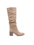 Kozaki damskie - Jenny Fairy Kozaki WS14438-02 Beżowy - miniaturka - grafika 1