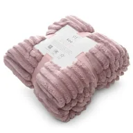 Koce - Koc soft 70 x 160 cm pudrowy różowy - miniaturka - grafika 1