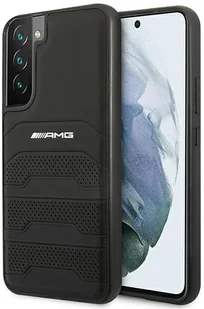Mercedes AMG AMHCS22SGSEBK S22 S901 czarny/black hardcase Leather Debossed Lines AMG00019-0 - Etui i futerały do telefonów - miniaturka - grafika 1