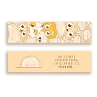 Zakładki do książek - Zakładka kartonowa - Pierogi to życie - miniaturka - grafika 1