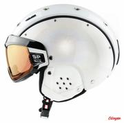 Kaski narciarskie - Kask narciarski CASCO SP-6 Visor VAUTRON Special white Chameleon M - miniaturka - grafika 1