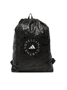 adidas by Stella McCartney Worek adidas By Stella McCartney Gymsack Croc AOP Shine JY4205 Czarny - Plecaki worki - miniaturka - grafika 1