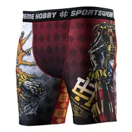 Spodnie sportowe męskie - Spodenki do MMA męskie EXTREME HOBBY KILLER CARDS kompresyjne - miniaturka - grafika 1