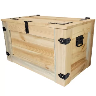 Rustykalna Skrzynia Z Drewna Na Kołach 80 Cm Pomalują Ją Na Dowolny Kolor. - Ławy i stoliki kawowe Rustykalna Skrzynia Z Drewna Na Kołach 80 Cm Pomalują Ją Na Dowolny Kolor. - Ławy i stoliki kawowe - miniaturka - grafika 1