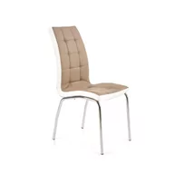 Krzesła - Krzesło Metalowe K-186 Biały / Cappuccino Halmar - miniaturka - grafika 1