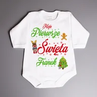 Body - Body świąteczne Moje Pierwsze Święta - body niemowlęce - miniaturka - grafika 1