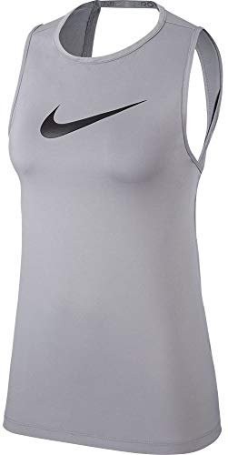 Nike W NP Tank Essential SWOOSH top, particle grey/(black), 2XL