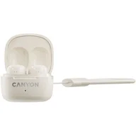 Słuchawki - CANYON OnGo 4 Mini Beżowy - miniaturka - grafika 1