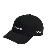 Czapki i chusty sportowe męskie - Czapka Z daszkiem VANS Check Side Curved Bill Black VN000QA6BLK1 - miniaturka - grafika 1