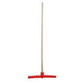 Place zabaw - Grabie dziecięce 66x21 cm czerwone drewniano-plastikowe - miniaturka - grafika 1