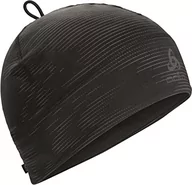 Czapki damskie - ODLO Unisex's Polyknit ciepła czapka z eko nadrukiem zimna pogoda, czarna odblaskowa, jeden rozmiar - miniaturka - grafika 1