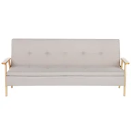 Sofy i kanapy - Sofa rozkładana beżowa TJORN - miniaturka - grafika 1