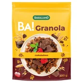 Płatki śniadaniowe i musli - Bakalland BA! Granola czekoladowa 300 g - miniaturka - grafika 1