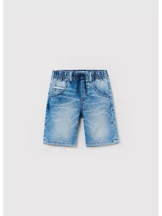 OVS Szorty jeansowe 1442679 Niebieski Regular Fit - Spodenki męskie - miniaturka - grafika 1