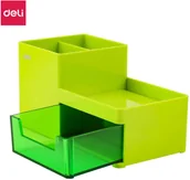 Przyborniki na biurko - Zielony organizer na biurko Deli z szufladką - miniaturka - grafika 1