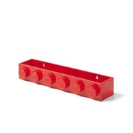 Pojemniki na zabawki - Lego 41121730 Podłużna półka Czerwony - miniaturka - grafika 1