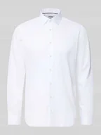 Koszule męskie - Koszula biznesowa o kroju regular fit z bawełny z kołnierzykiem typu kent - miniaturka - grafika 1